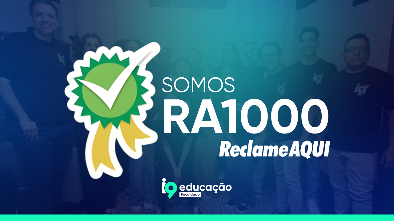 Faculdade i9 Educação conquista o Selo RA1000 do Reclame Aqui — um reconhecimento à excelência no atendimento e à confiança dos alunos